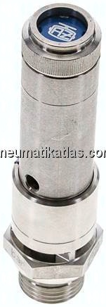 TÜV-Sicherheitsventil G 1/2" (DN10), 39,00 bar, 1.4401