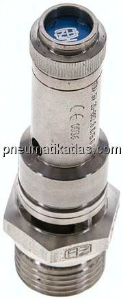 TÜV-Sicherheitsventil G 1/2" (DN8), 10,00 bar, 1.4401
