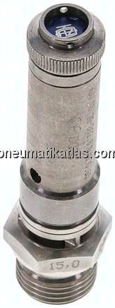 TÜV-Sicherheitsventil G 1/2" (DN8), 16,00 bar, 1.4401