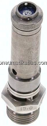 TÜV-Sicherheitsventil G 1/2" (DN8), 34,00 bar, 1.4401