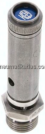 TÜV-Sicherheitsventil G 1/2" (DN8), 42,00 bar, 1.4401