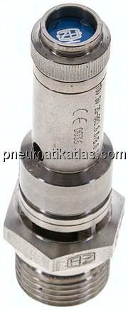 TÜV-Sicherheitsventil G 1/2" (DN8), 9,00 bar, 1.4401