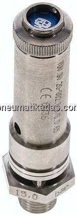 TÜV-Sicherheitsventil G 1/4" (DN8), 20,00 bar, 1.4401