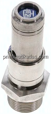 TÜV-Sicherheitsventil G 3/4" (DN10), 7,00 bar, 1.4401