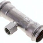 Pressfitting, T-Stück, 35mm, Rp 1/2" IG, 1.4404