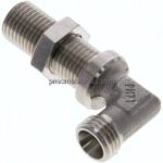 Winkel-Schott-Schneidringverschr. 8 L (M14x1,5), ohne Mutter & Schneidring, 1.4571