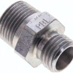 Gerade Schneidringverschr. R 3/8"-8 L (M14x1,5), ohne Mutter & Schneidring, Stahl verzinkt