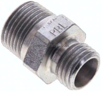 Gerade Schneidringverschr. R 3/8"-8 L (M14x1,5), ohne Mutter & Schneidring, Stahl verzinkt
