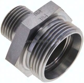 Gerade Schneidringverschr. G 1/2"-28 L (M36x2), ohne Mutter & Schneidring, Stahl verzinkt
