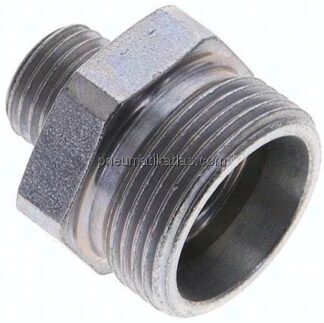 Reduzierverschraubung 18 L (M26x1,5)-8 L (M14x1,5), ohne Mutter & Schneidring, Stahl verzinkt