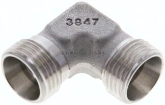 Winkel-Schneidringverschraubung 12 L (M18x1,5), ohne Mutter & Schneidring, 1.4571