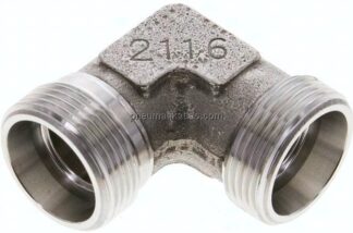 Winkel-Schneidringverschraubung 18 L (M26x1,5), ohne Mutter & Schneidring, 1.4571