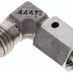 Einstellb. Winkel-Schneidringverschr. 6 L (M12x1,5), ohne Mutter & Schneidring, 1.4571