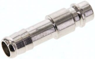 Kupplungsstecker (NW7,2) 10mm Schlauch, Messing vernickelt