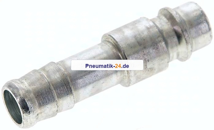 Kupplungsstecker (NW7,2) 10mm Schlauch, Stahl gehärtet & verzinkt