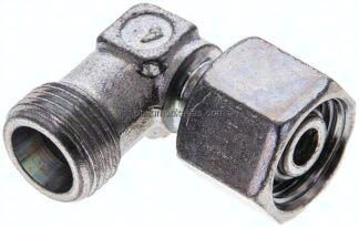 Einstellb. Winkel-Schneidringverschr. 10 S (M18x1,5), ohne Mutter & Schneidring, Stahl verzinkt