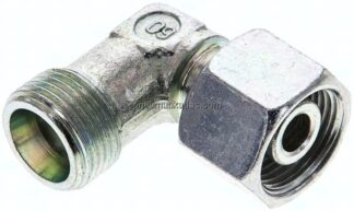 Einstellb. Winkel-Schneidringverschr. 12 S (M20x1,5), ohne Mutter & Schneidring, Stahl verzinkt