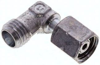 Einstellb. Winkel-Schneidringverschr. 6 L (M12x1,5), ohne Mutter & Schneidring, Stahl verzinkt