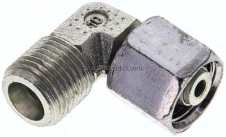 Einstellb. Winkel-Schneidringverschr. 8 S (M16x1,5), ohne Mutter & Schneidring, Stahl verzinkt