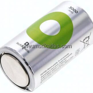 Akku Mono (HR20)/D, 2er Pack, Nickel-Metallhydrid (NiMH), vorgeladen, schnellladefähig, kein Memory-