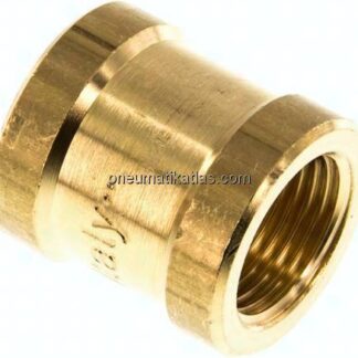 Rundmuffe G 3/8"-G 3/8", Messing