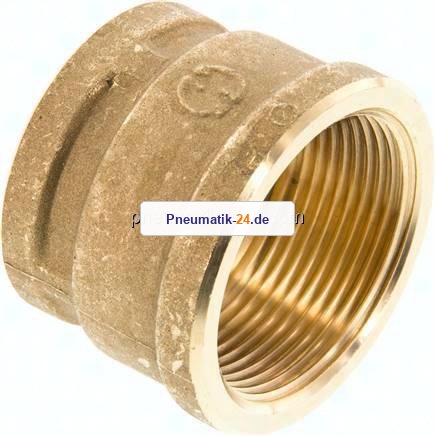 Rundmuffe G 1-1/2"-G 1-1/4", Messing