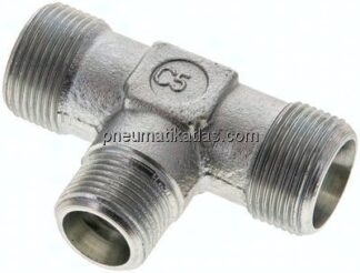 T-Schneidringverschraubung 16 S (M24x1,5)-12 S (M20x1,5)-16 S (M24x1,5), ohne Mutter & Schneidring,