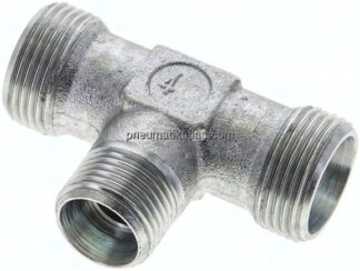 T-Schneidringverschraubung 15 L (M22x1,5)-12 L (M18x1,5)-15 L (M22x1,5), ohne Mutter & Schneidring,
