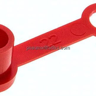 Kunststoff-Schutzkappe für Kegelschmiernippel, rot