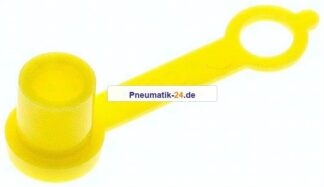Kunststoff-Schutzkappe für Kegelschmiernippel, gelb