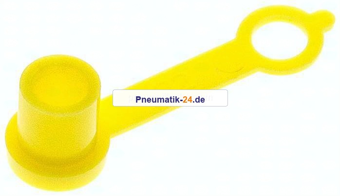 Kunststoff-Schutzkappe für Kegelschmiernippel, gelb