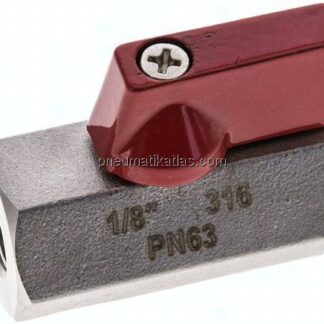 Edelstahl-Minikugelhahn G 1/8" Innengewinde, PN 63