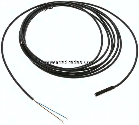 T-Nut (5mm) Zylinderschalter, 2-Leiter-Reed-Sensor, gelbe LED