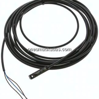 T-Nut (5mm) Zylinderschalter, vollelektronischer Sensor (verpolungssicher), gelbe LED