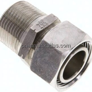 Einstellb. Schneidringverschr. 28 L-NPT 1", 1.4571