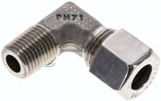 Winkel-Schneidringverschraub. NPT 1/4"-10 L (M16x1,5), 1.4571