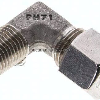 Winkel-Schneidringverschraub. NPT 1/4"-10 L (M16x1,5), 1.4571