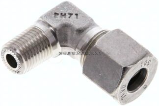 Winkel-Schneidringverschraub. NPT 1/4"-10 S (M18x1,5), 1.4571