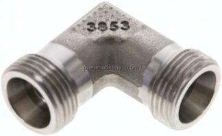Winkel-Schneidringverschraubung 12 S (M20x1,5), ohne Mutter & Schneidring, 1.4571