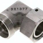 Einstellb. Winkel-Schneidringverschr. 35 L (M45x2), ohne Mutter & Schneidring, 1.4571