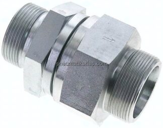 Hydraulik-Rückschlagventil 38 S (M52x2)-G 1-1/2", ohne Mutter & Schneidring, Stahl verzinkt