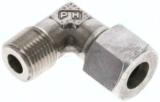 Winkel-Schneidringverschraub. NPT 1/2"-14 S (M22x1,5), 1.4571