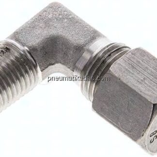 Winkel-Schneidringverschraub. NPT 1/4"-8 S (M16x1,5), 1.4571