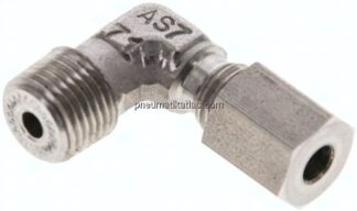 Winkel-Schneidringverschraub. NPT 1/8"-4 LL (M8x1), 1.4571