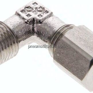 Winkel-Schneidringverschraub. NPT 1/8"-6 LL (M10x1), 1.4571