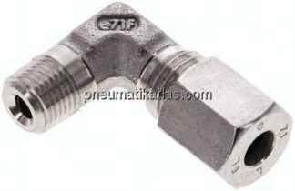 Winkel-Schneidringverschraub. NPT 1/8"-6 L (M12x1,5), 1.4571