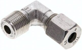Winkel-Schneidringverschraub. NPT 3/8"-8 S (M16x1,5), 1.4571