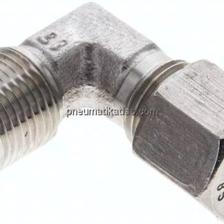 Winkel-Schneidringverschraub. NPT 3/8"-8 S (M16x1,5), 1.4571