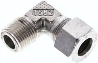 Winkel-Schneidringverschraub. NPT 1/2"-15 L (M22x1,5), 1.4571