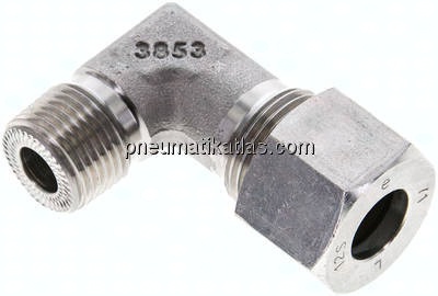 Winkel-Schneidringverschraub. NPT 3/8"-12 S (M20x1,5), 1.4571